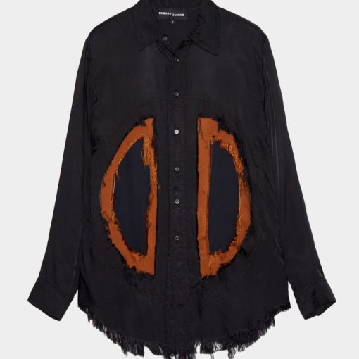 프레잉?렁?윈도우?셔츠 블랙