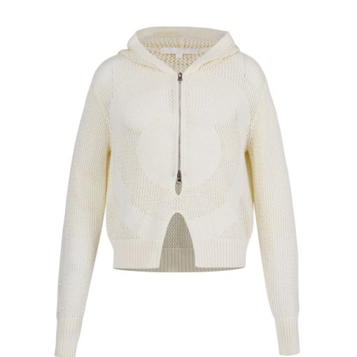 다트 니트 후디 크림 S25KH01C