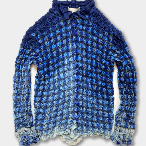 허그 프린트 그래픽 스모크 셔츠 S24HUG02B